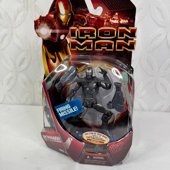 Hasbro Iron Man Mark 02 II Firing Missile 6" Action Figure Prototype 2008 MCU - Picture 8 of 8